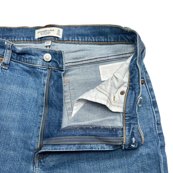 A&F | Women | The Ankle Straight Ultra High Rise Curve Love Denim Jeans | Sz 31 - Picture 10 of 16